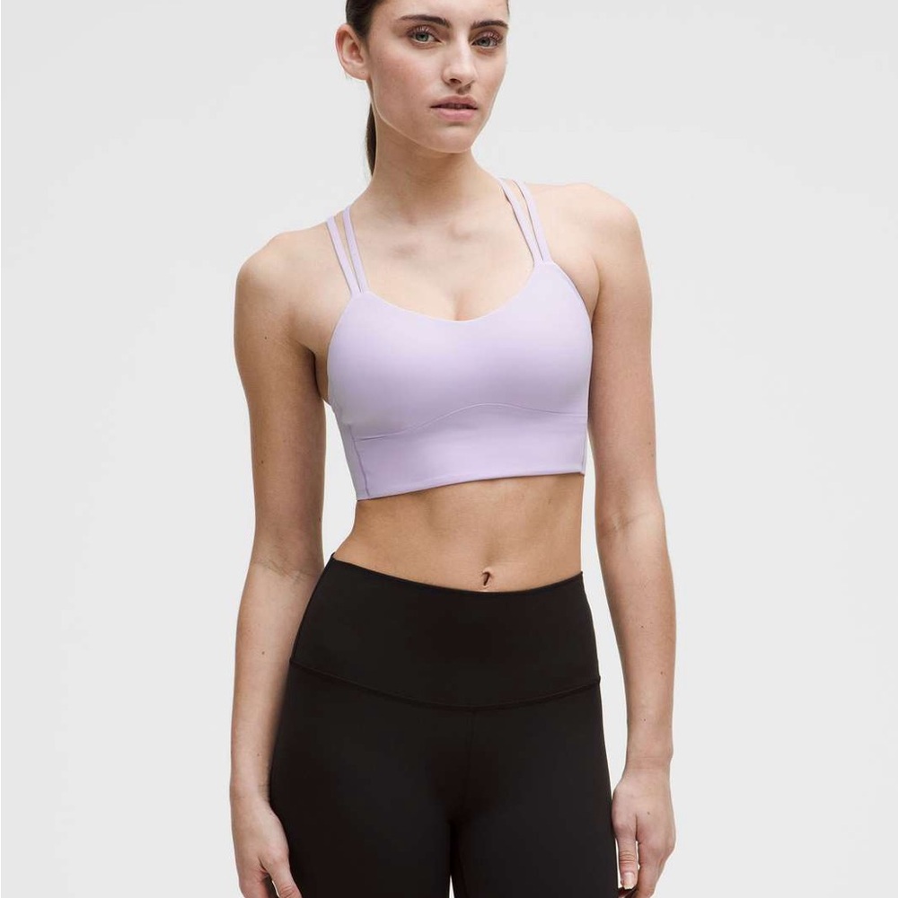 Lululemon Like a Cloud Longline Bra in Lavender Frost: 10